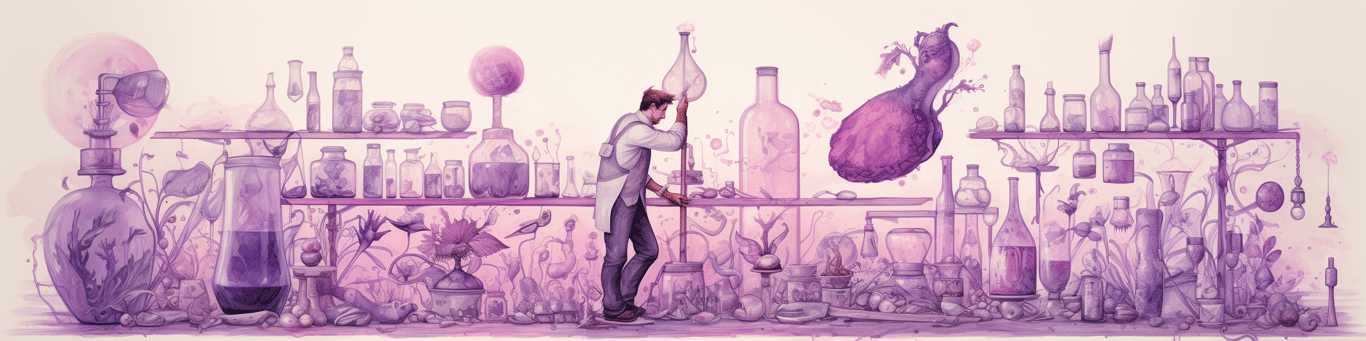 image of a doctor in a lab doing drug, clinical research