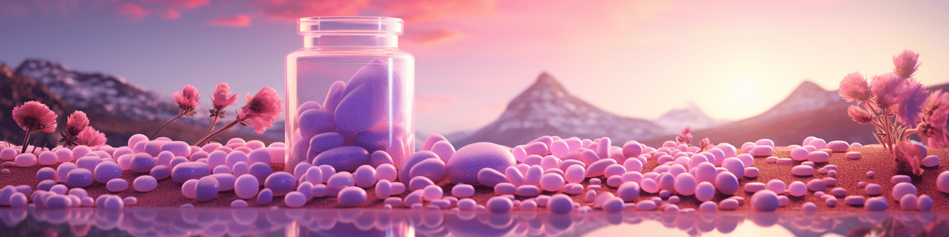 image of different drug pills on a surface