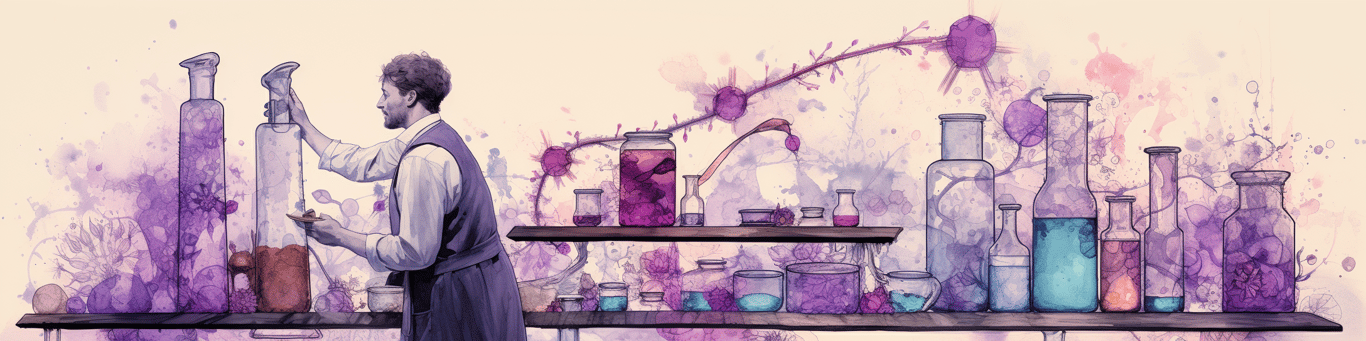 image of a doctor in a lab doing drug, clinical research