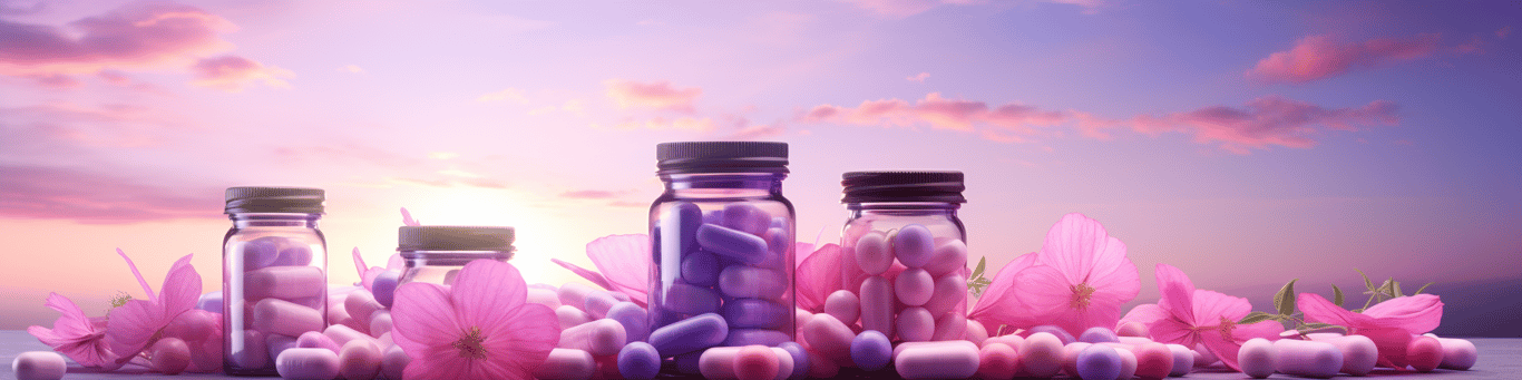 image of different drug pills on a surface