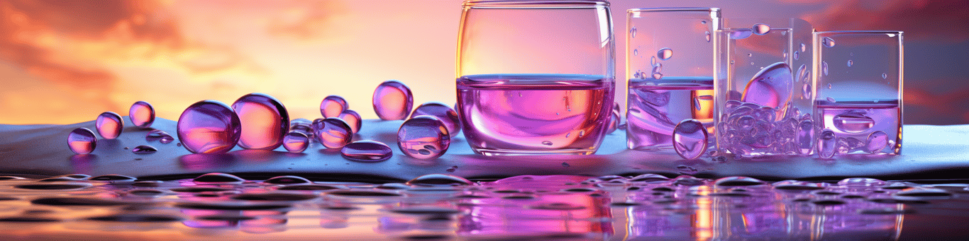 image of drug pills surrounding a glass of water symbolizing drug consumption