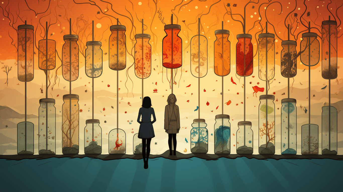 abstract image of a patient experiencing side effect