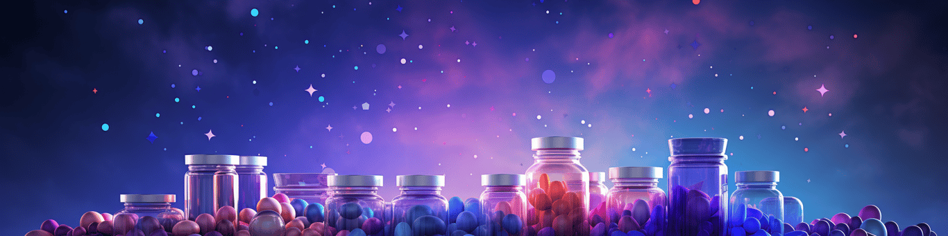 image of different drug pills on a surface