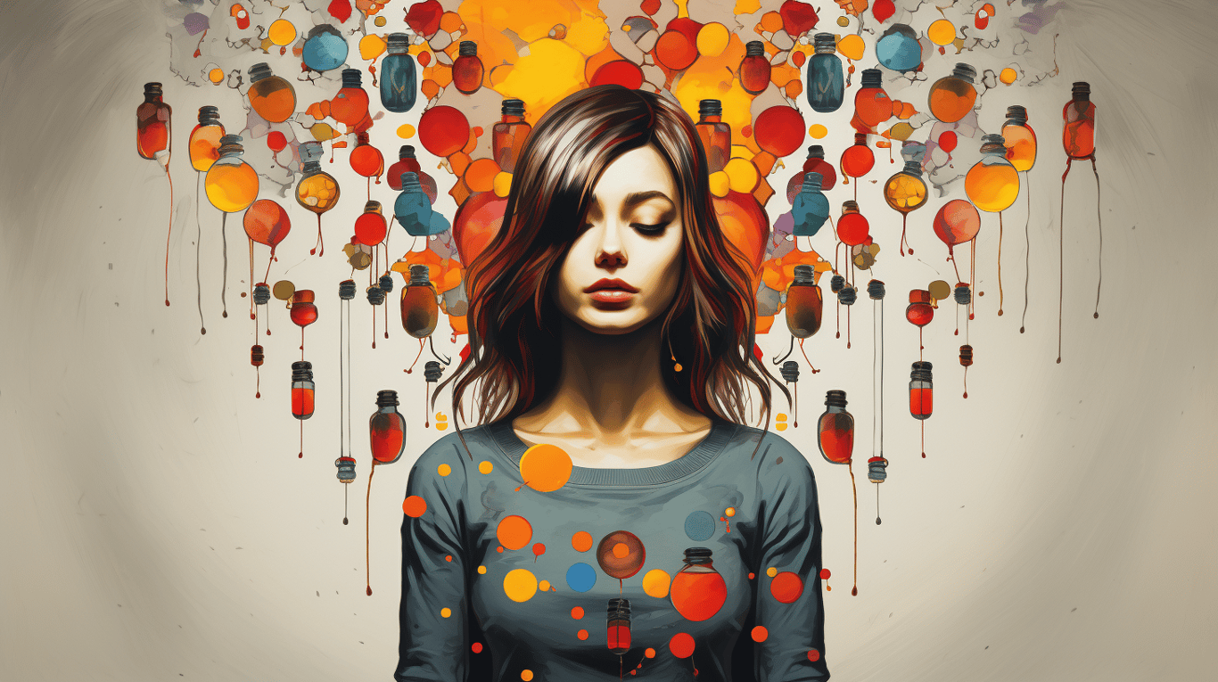 abstract image of a patient experiencing side effect