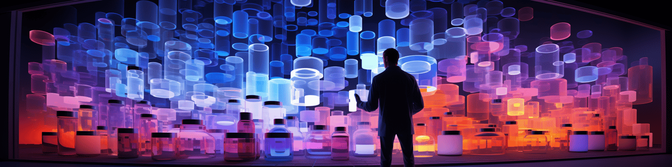 image of a doctor in a lab doing drug, clinical research