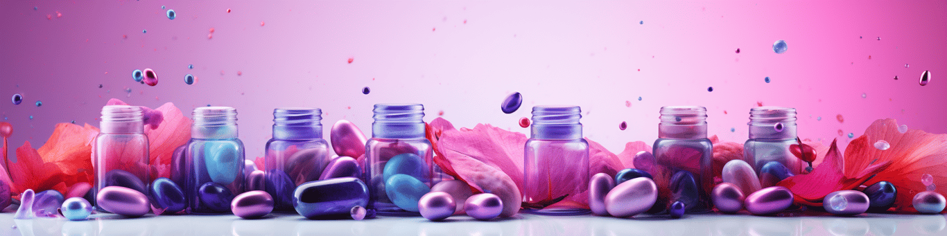 image of different drug pills on a surface