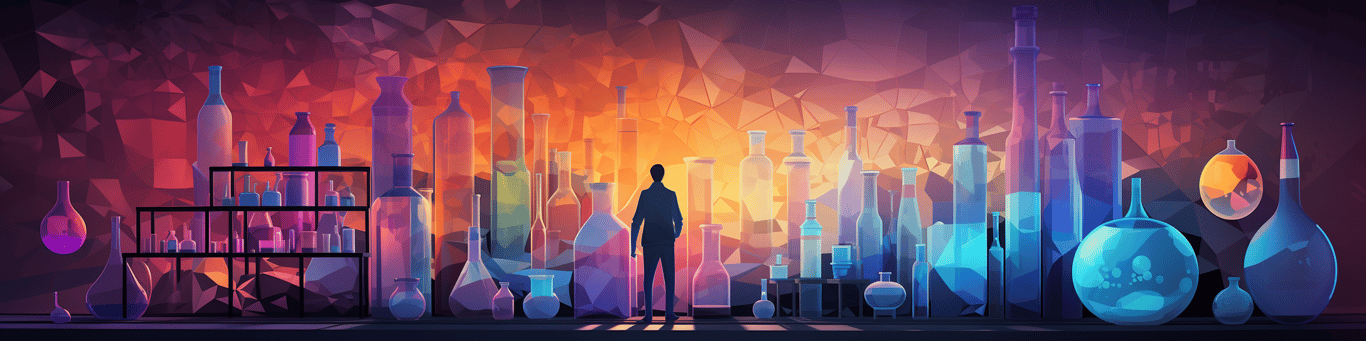 image of a doctor in a lab doing drug, clinical research