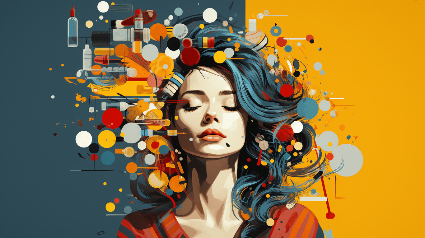 abstract image of a patient experiencing side effect