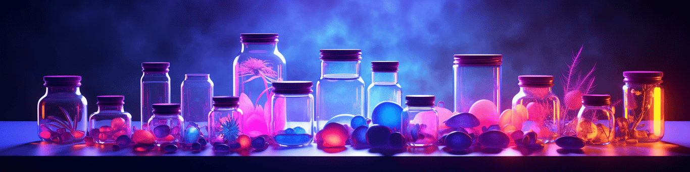 image of different drug pills on a surface