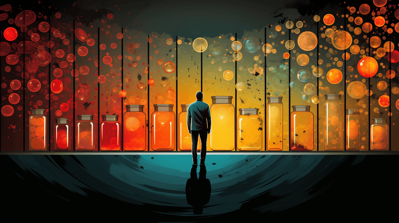 abstract image of a patient experiencing side effect