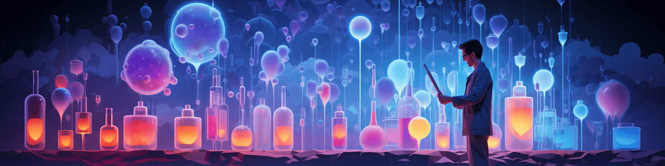 image of a doctor in a lab doing drug, clinical research