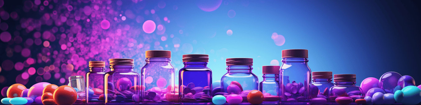 image of different drug pills on a surface