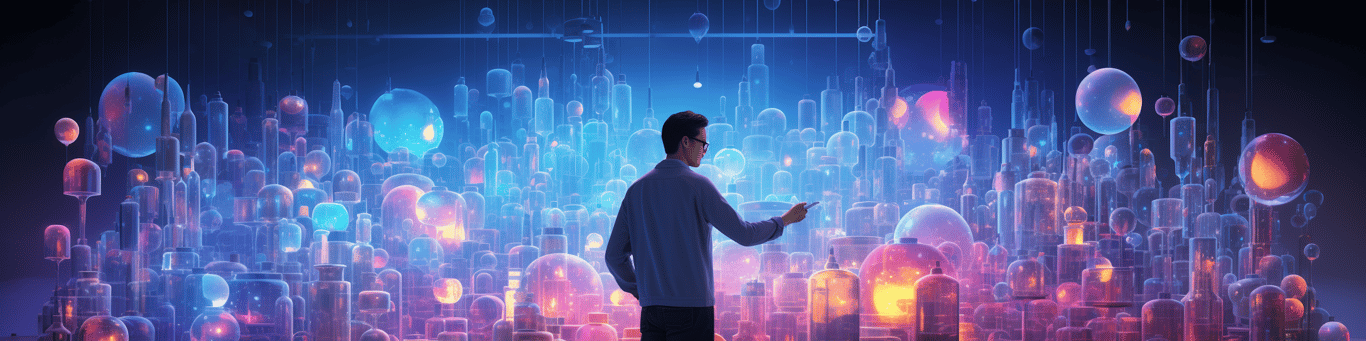 image of a doctor in a lab doing drug, clinical research