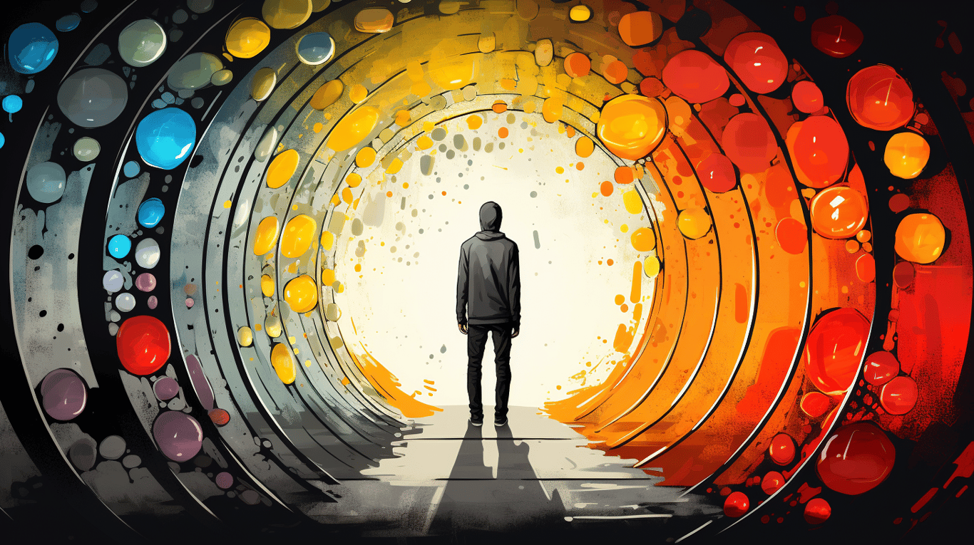 abstract image of a patient experiencing side effect