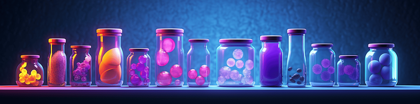 image of different drug pills on a surface