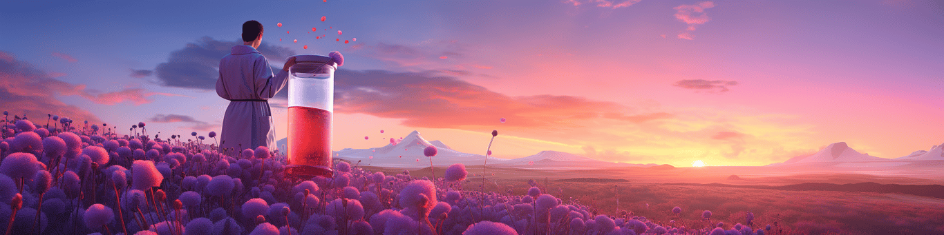 image of a doctor in a lab doing drug, clinical research