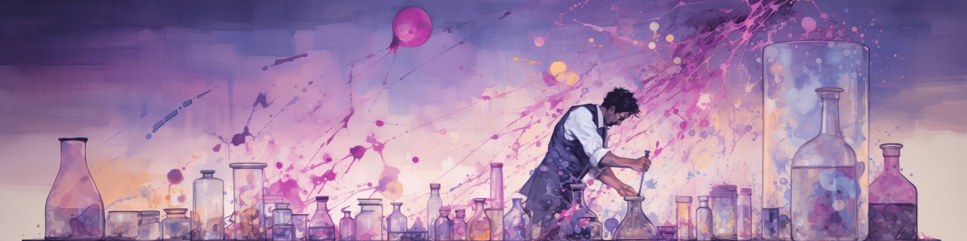 image of a doctor in a lab doing drug, clinical research