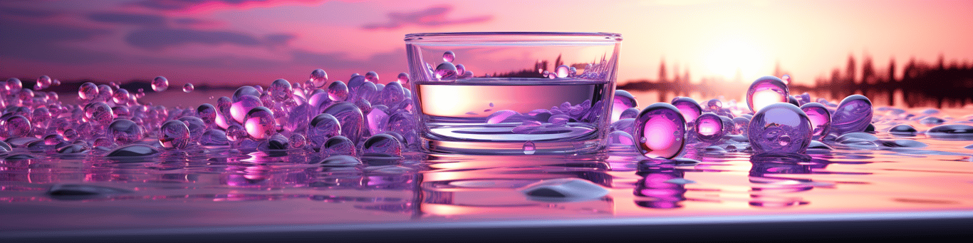 image of drug pills surrounding a glass of water symbolizing drug consumption