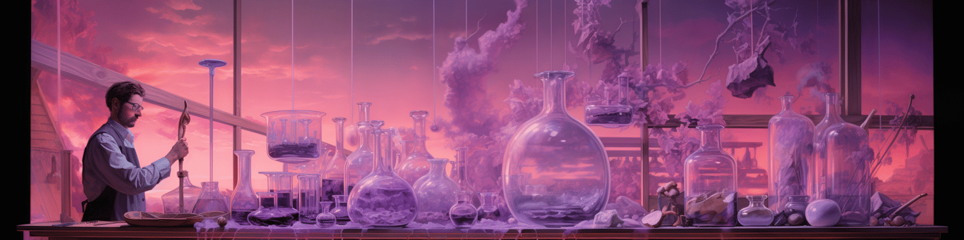 image of a doctor in a lab doing drug, clinical research