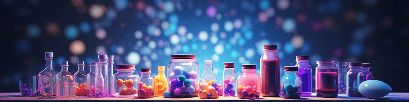 image of different drug pills on a surface