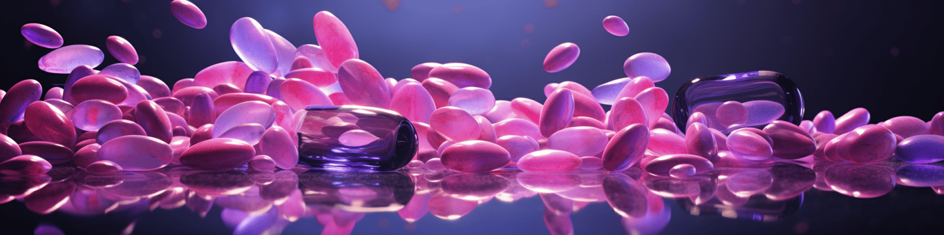 image of different drug pills on a surface