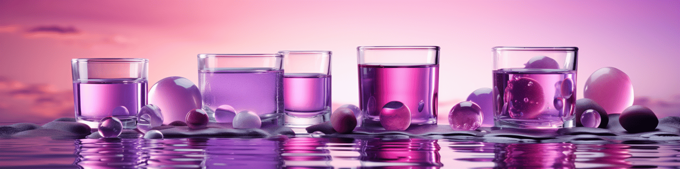 image of drug pills surrounding a glass of water symbolizing drug consumption