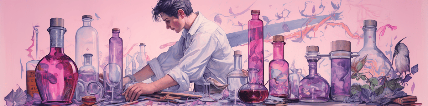 image of a doctor in a lab doing drug, clinical research