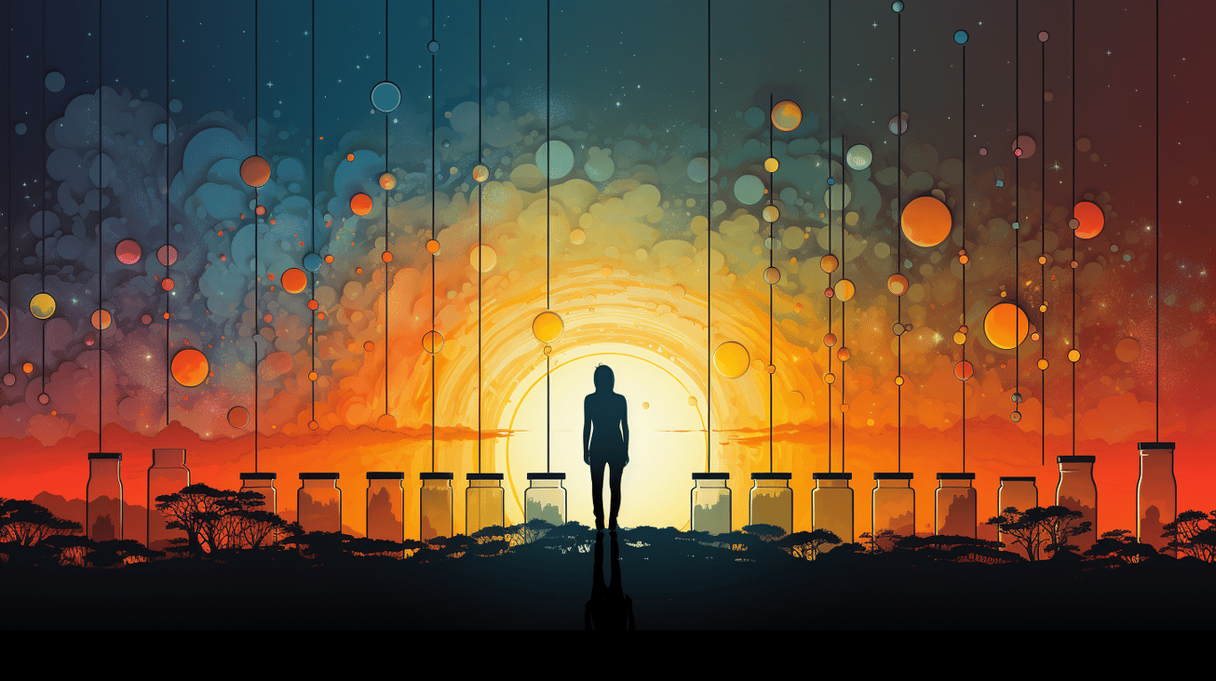 abstract image of a patient experiencing side effect