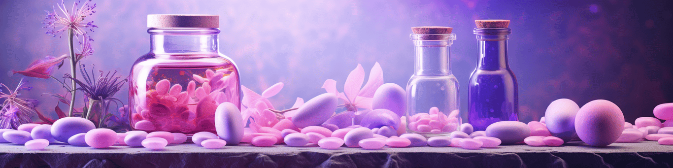 image of different drug pills on a surface