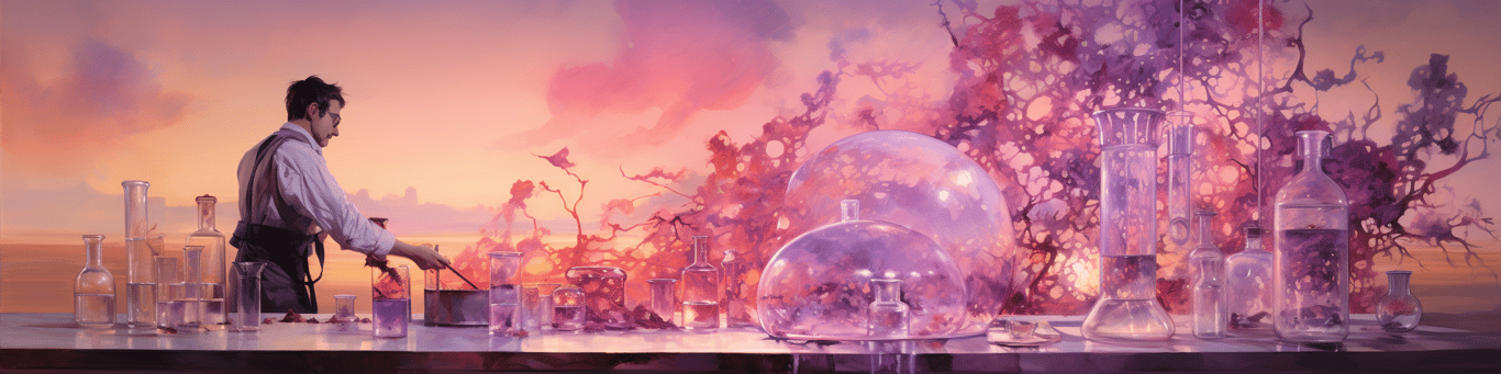 image of a doctor in a lab doing drug, clinical research