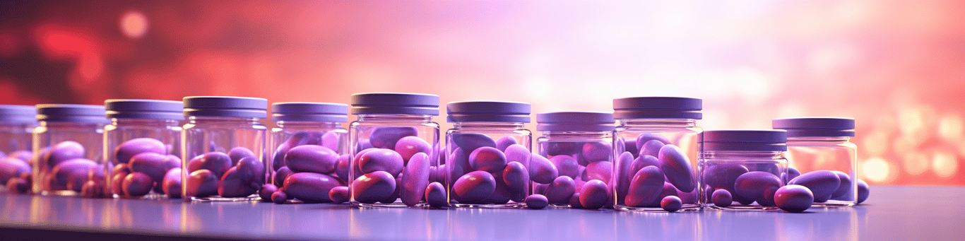 image of different drug pills on a surface