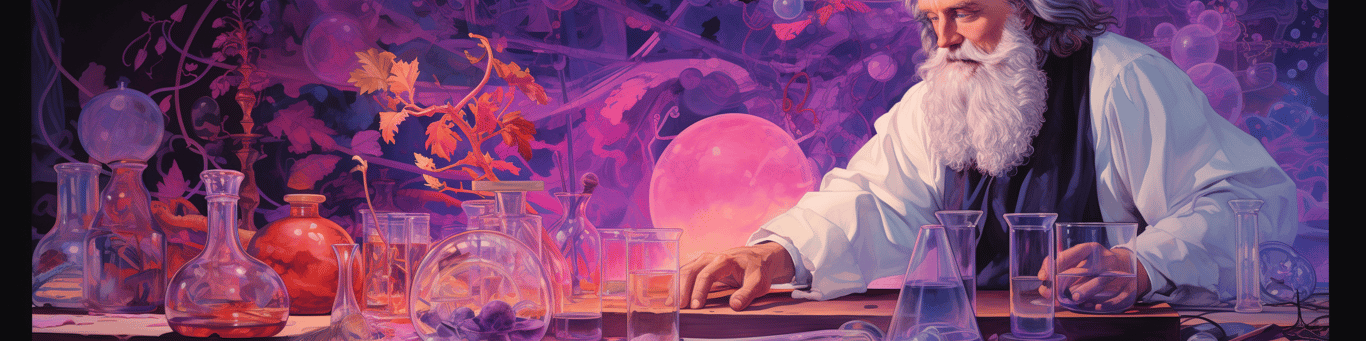 image of a doctor in a lab doing drug, clinical research