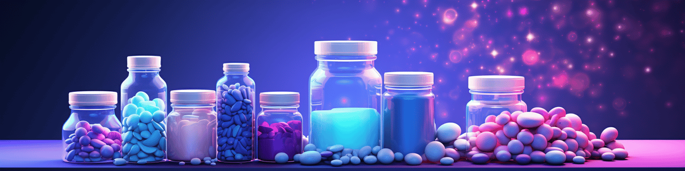 image of different drug pills on a surface