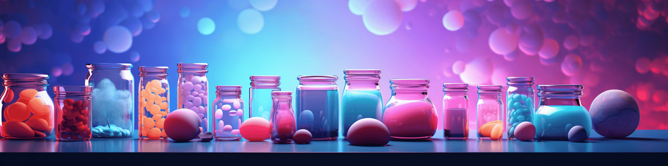 image of different drug pills on a surface