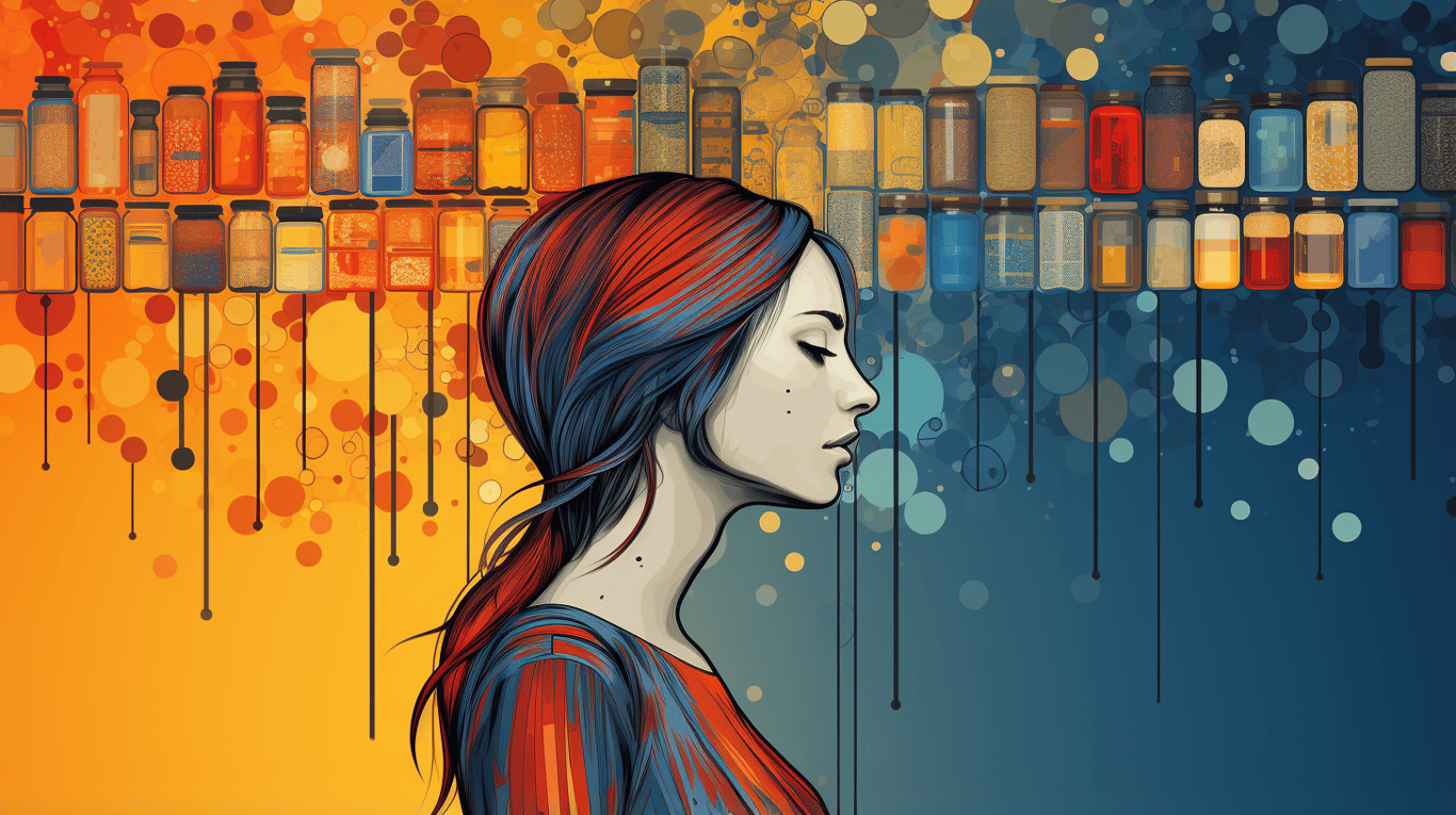 abstract image of a patient experiencing side effect