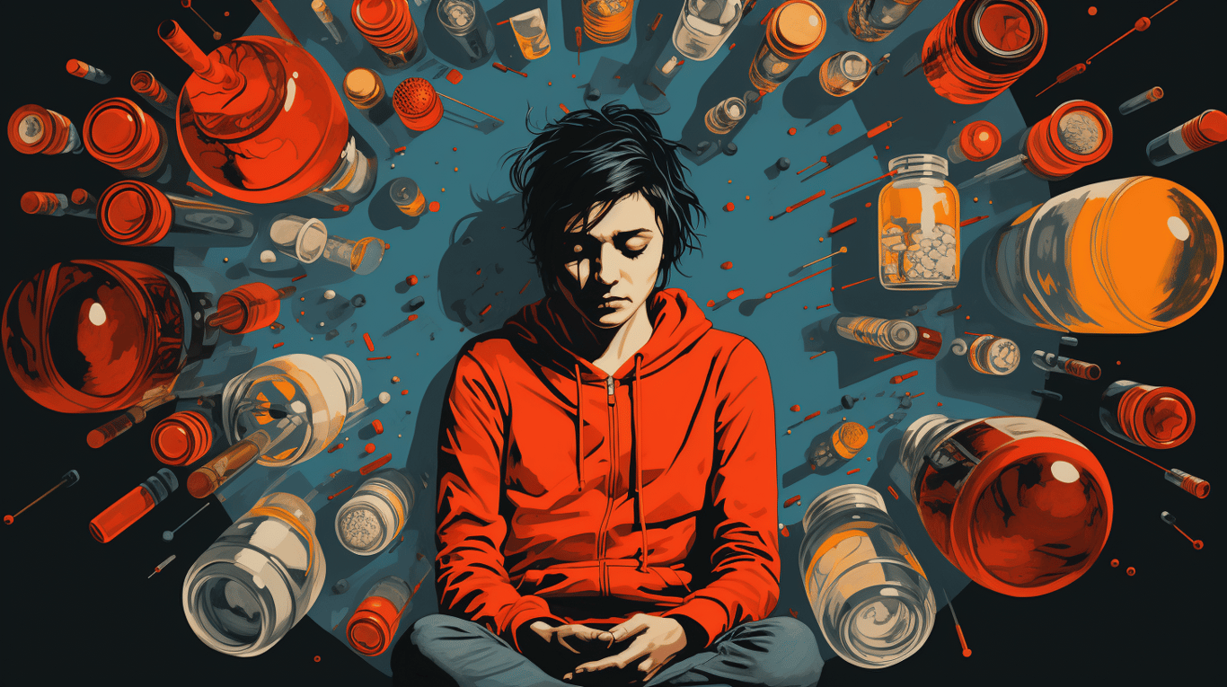 abstract image of a patient experiencing side effect