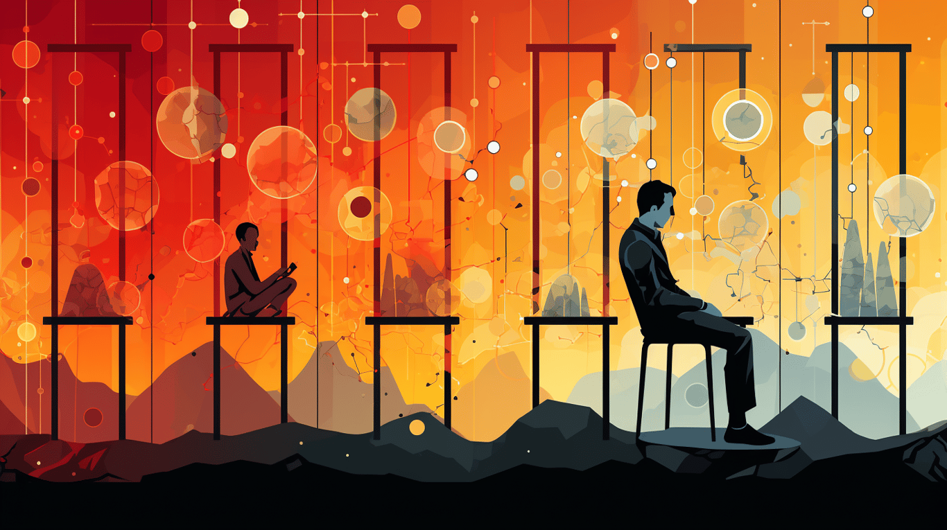 abstract image of a patient experiencing side effect