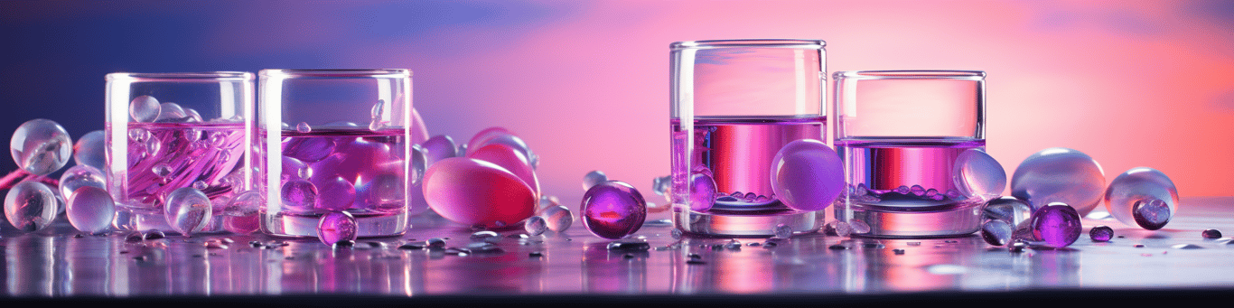image of drug pills surrounding a glass of water symbolizing drug consumption