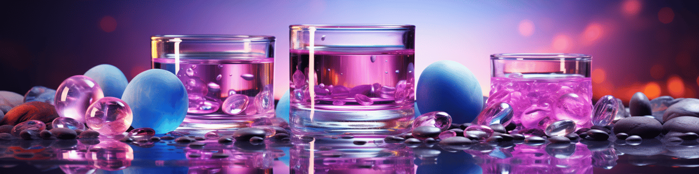 image of drug pills surrounding a glass of water symbolizing drug consumption