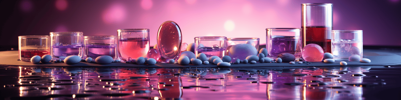image of drug pills surrounding a glass of water symbolizing drug consumption