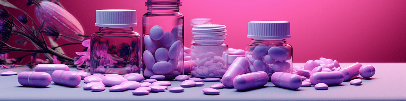 image of different drug pills on a surface