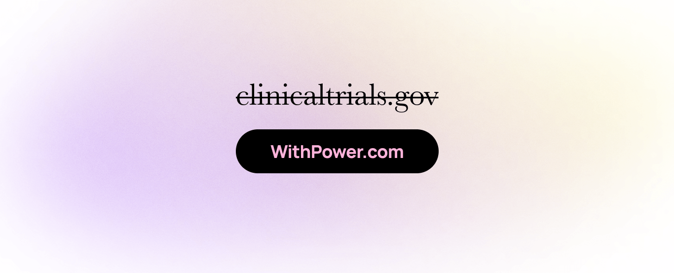 Power is replacing clinicaltrials.gov
