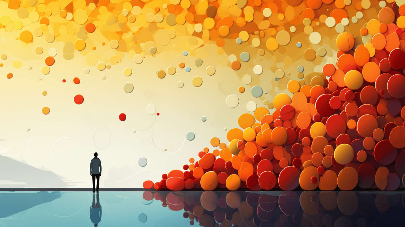 abstract image of a patient experiencing side effect