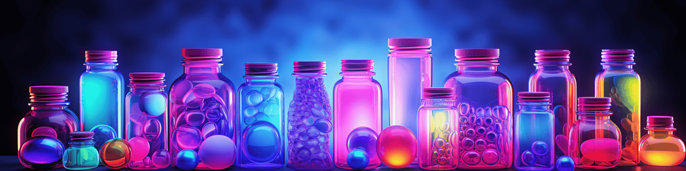 image of different drug pills on a surface