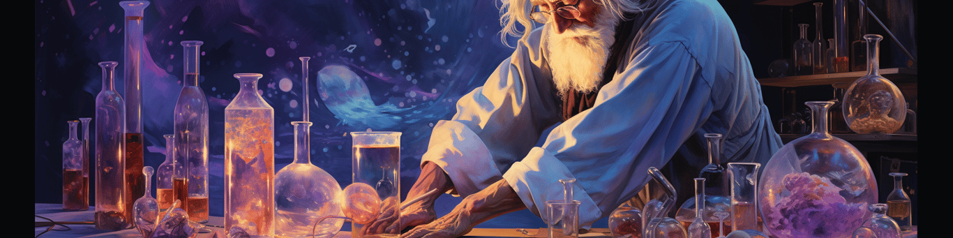 image of a doctor in a lab doing drug, clinical research