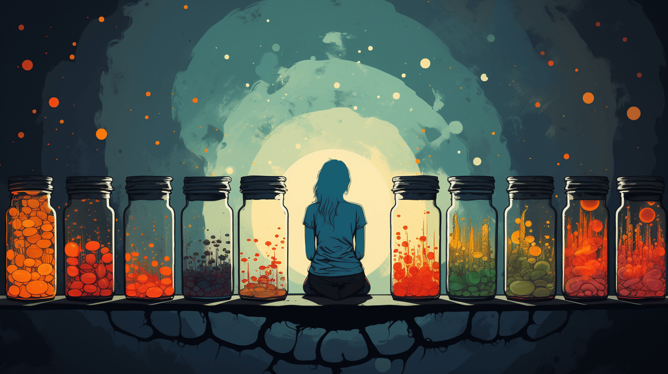 abstract image of a patient experiencing side effect