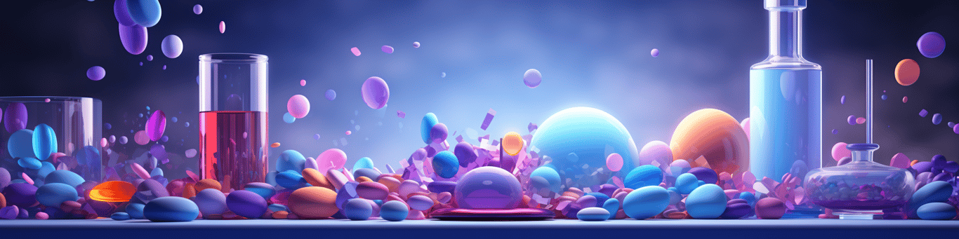 image of different drug pills on a surface