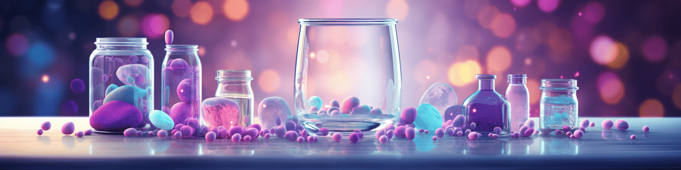 image of drug pills surrounding a glass of water symbolizing drug consumption