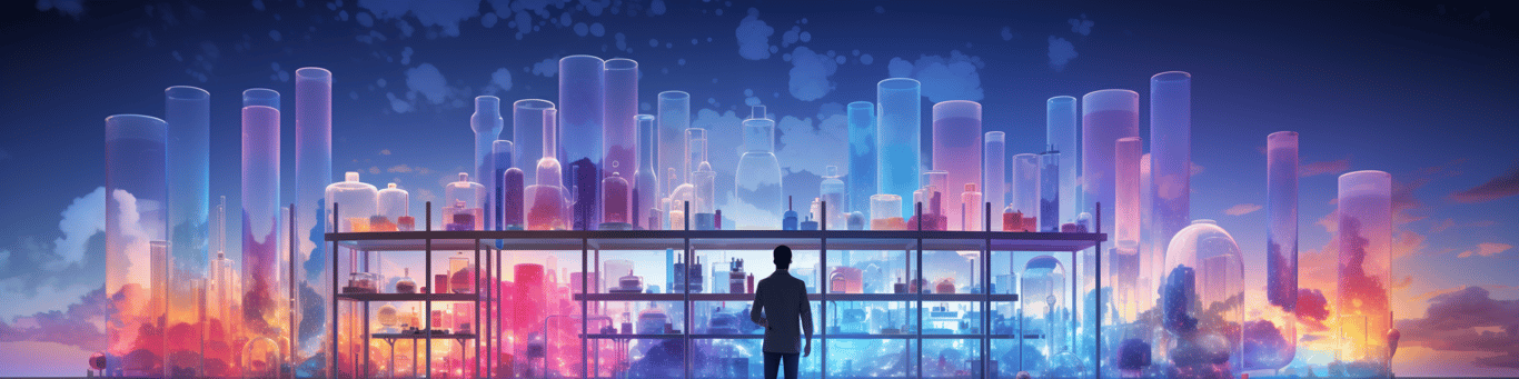 image of a doctor in a lab doing drug, clinical research