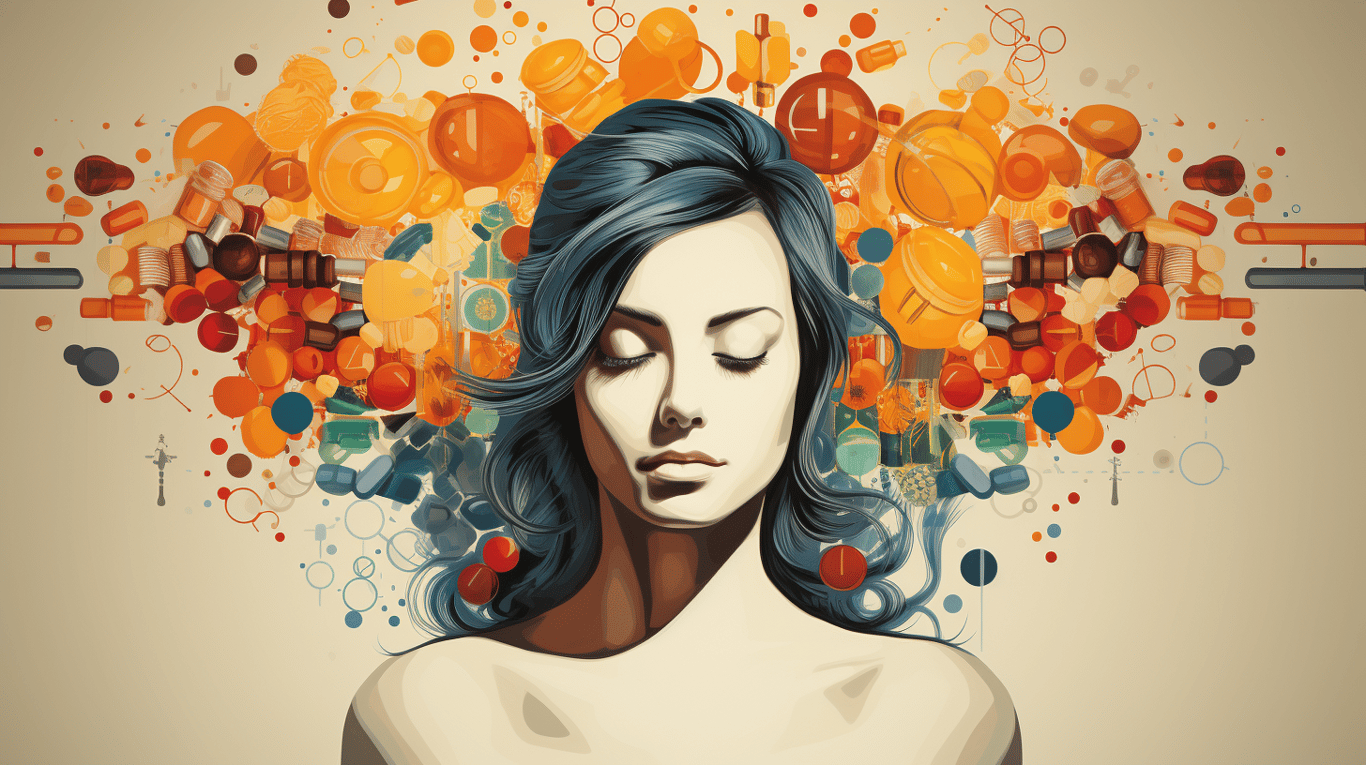 abstract image of a patient experiencing side effect